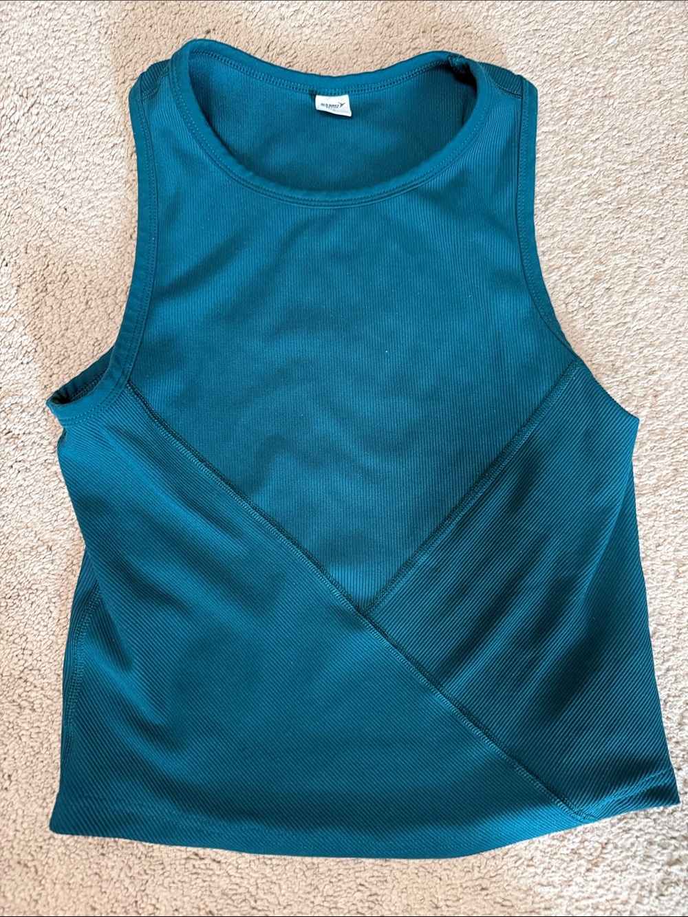 Women’s Teal Ribbed Tank Top